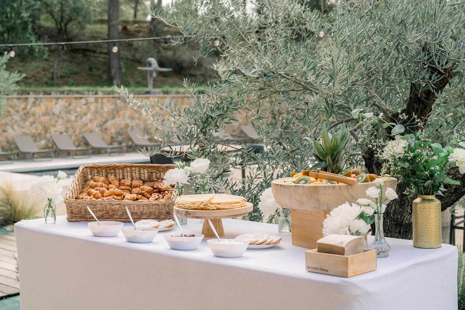 Domaine pour mariage bouches du rhone buffet