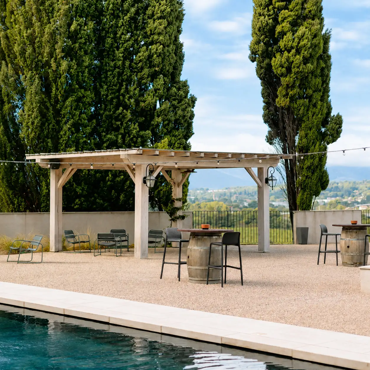 Domaine pour mariage bouches du rhone - terrasse pour événements et réceptions