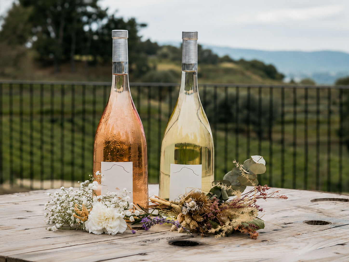 Salle de reception mariage bouches du rhone - vins blanc et rosé du Domaine de Carnavan